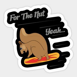 Squirrel Enjoy Snowboarding Sticker